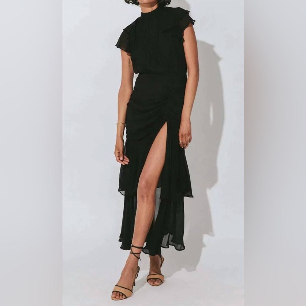 Cleobella Cecilia black ruffle maxi dress - Picture 1 of 9